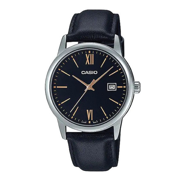 Casio Men 3-Hand Watch - Black / Silver | MTP-V002L-1B3UDF