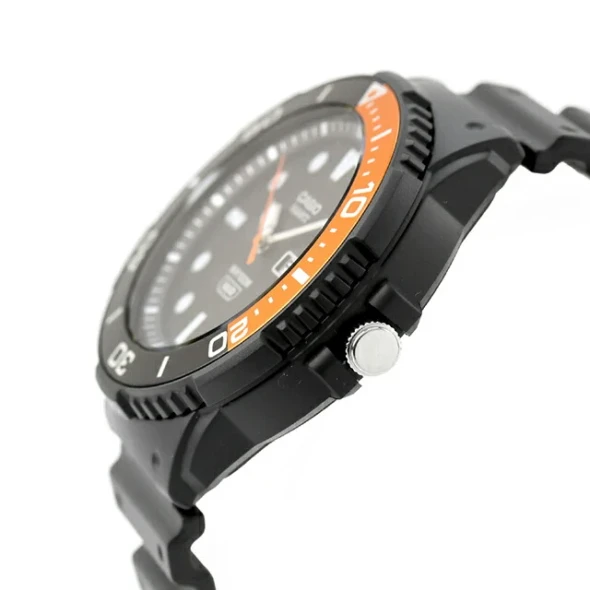 Casio Men 3-Hand Watch - Black / Orange | MRW-230H-1E4VDF
