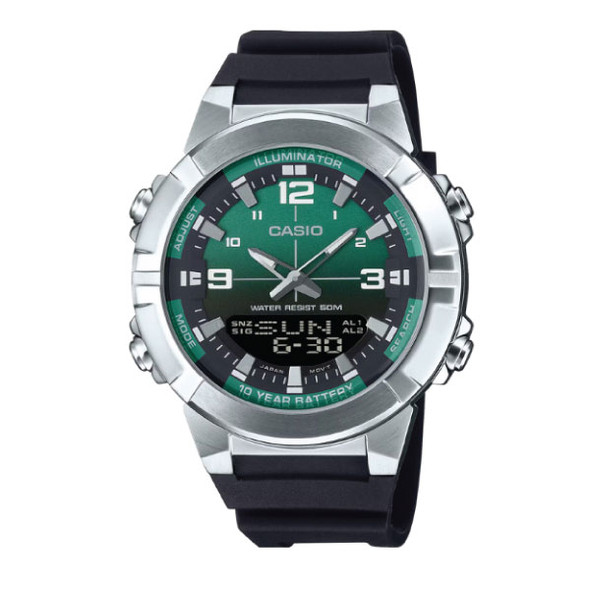 Casio Men Digital Watch - Black / Green | AMW-870A-3AVDF