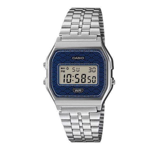 Casio Vintage Digital Unisex Metal Watch - Blue / Silver | A159WEVJ-2DR