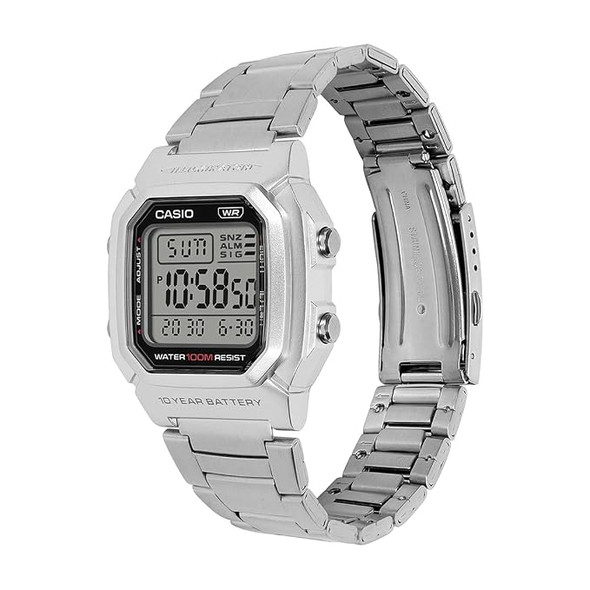 Casio Digital Men Watch - Silver | W-800HD-1AVDF