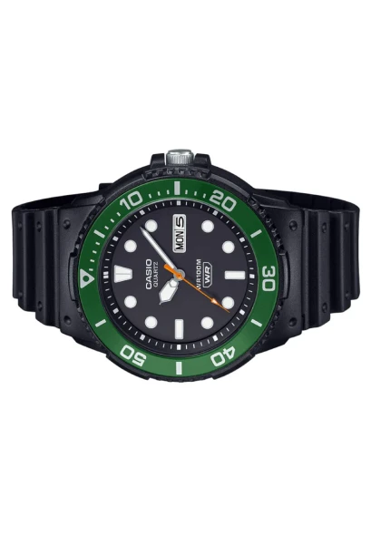 Casio Men 3-Hand Watch - Black / Green | MRW-230H-1E3VDF