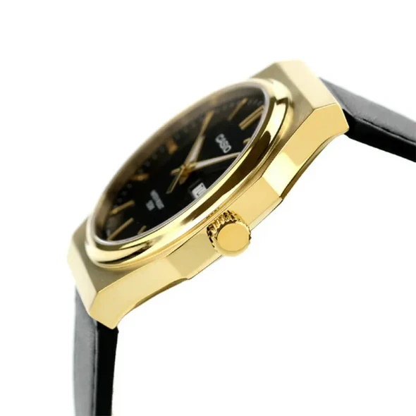 Casio Men 3-Hand Watch - Black / Gold Plated | MTP-E735GL-1AVDF