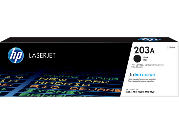 HP 203A Black Original LaserJet Toner Cartridge | CF540A