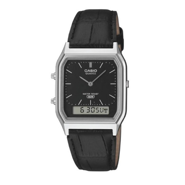 Casio Vintage Analog-Digital Unisex Watch - Black | AQ-230EL-1ADF