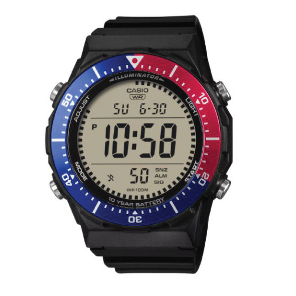 Casio Digital Men Watch - Black / Blue / Red | AE-1700H-1A2VDF