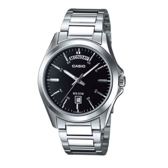 Casio Men 3-Hand Watch - Black / Silver | MTP-1370D-1A1VDF
