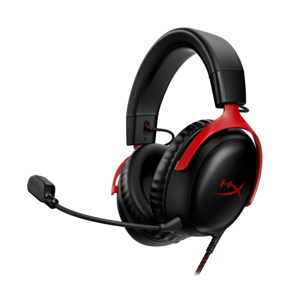 HyperX Cloud III Wired Gaming Headset - Black/Red | 727A9AA