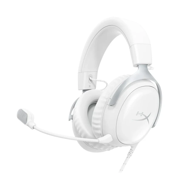 HyperX Cloud III Wired Gaming Headset - White | BS7C1AA