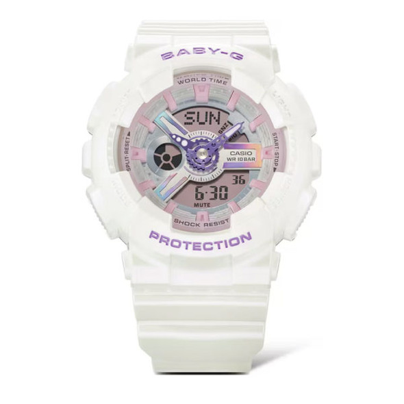 Casio Baby-G Women Analog-Digital Watch - Purple / White | BA-110FH-7ADR