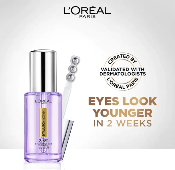 L'Oréal Paris Hyaluron Expert Eye Serum with Hyaluronic Acid & Caffeine 20ml