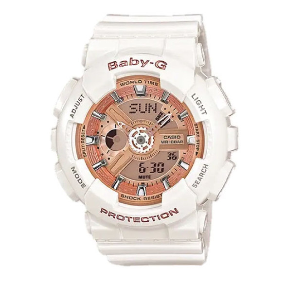 Casio Baby-G Women Analog-Digital Watch - White | BA-110-7A1DR