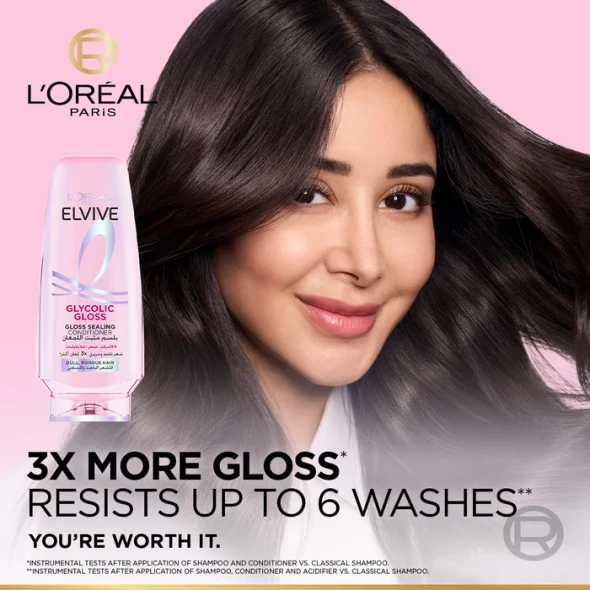 L'Oréal Paris Elvive Glycolic Gloss Gloss Sealing Conditioner with 3% Glycolic Acid