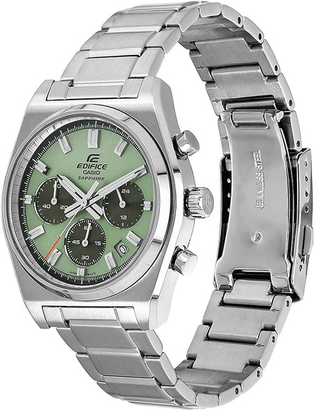 Casio Edifice Men Chronograph Watch - Green Silver | EFB-730D-3AVUDF