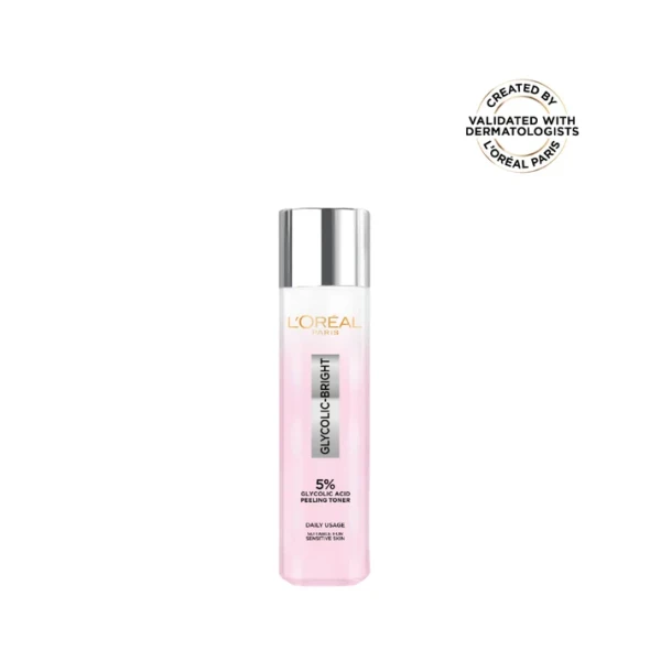 L'Oréal Paris Glycolic-Bright Glowing Peeling Toner with 5% Glycolic Acid 128ml