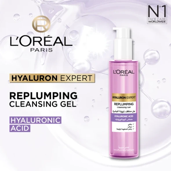 L'Oréal Paris Hyaluron Expert Replumping Cleansing Gel with Hyaluronic Acid 150ml