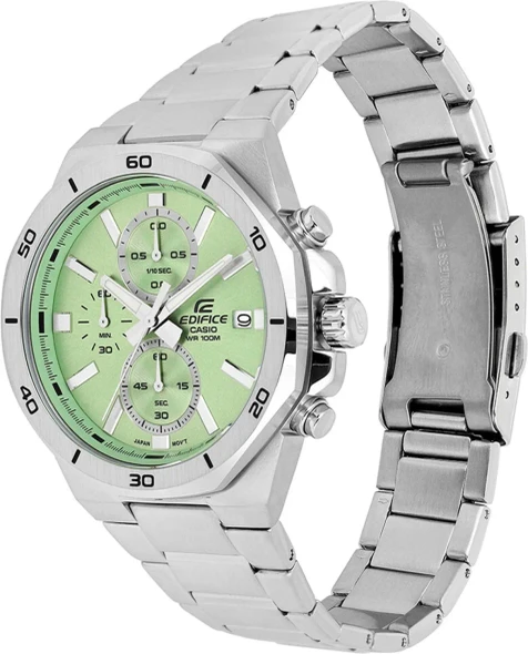 Casio Edifice Men Chronograph Watch - Silver Green | EFV-640D-3AVUDF
