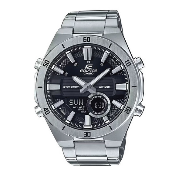 Casio Edifice Men Analog-Digital Watch - Silver Black | ERA-110D-1AVDF