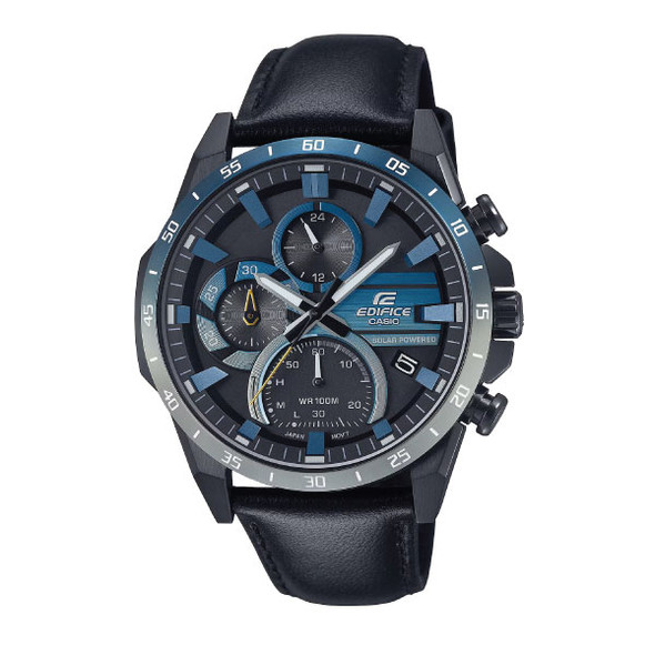 Casio Edifice Men Solar Chronograph Watch - Black Blue | EQS-940NL-1AVUDF