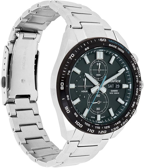 Casio Edifice Men Chronograph Watch - Silver Green | EFR-574DB-3AVUDF