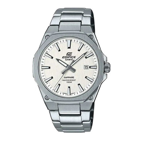 Casio Edifice SLIM Men Analog Watch - Silver White | EFR-S108D-7AVUDF