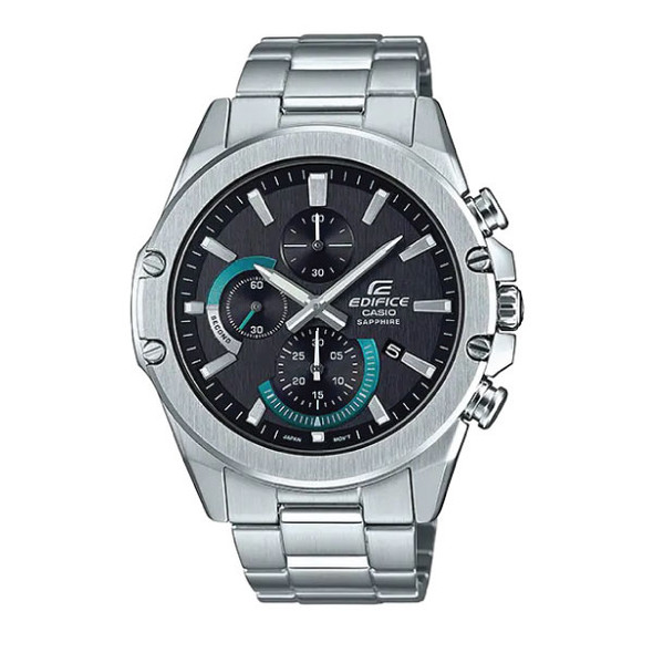Casio Edifice SLIM Men Chronograph Watch - Silver Black | EFR-S567D-1AVUDF