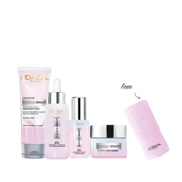 L'Oréal Paris Glycolic Bright Instant Glow Bundle