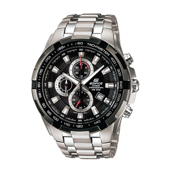 Casio Edifice Men Chronograph Watch - Silver Black | EF-539D-1AVUDF