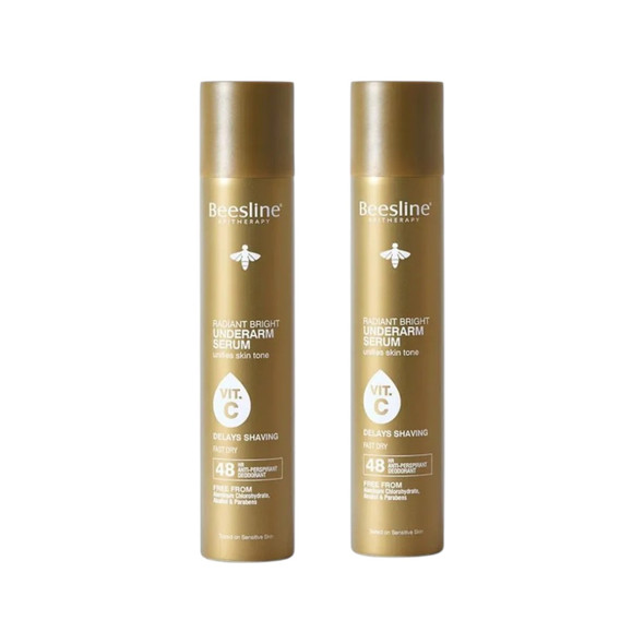 Beesline Radiant Bright Underarm Serum - Delays Shaving (1+1)