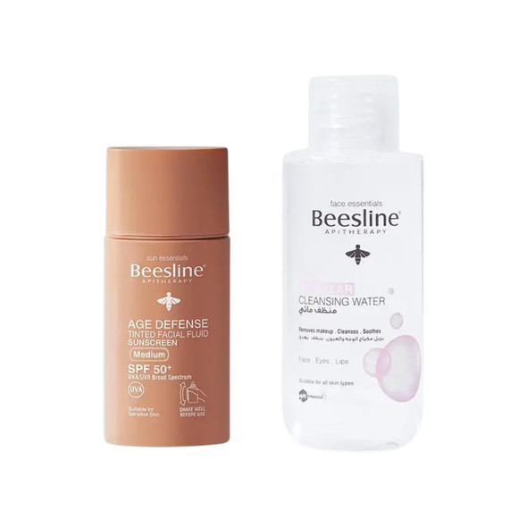 Beesline Age Defense Tinted SPF50+ + Micellar Water 100ml