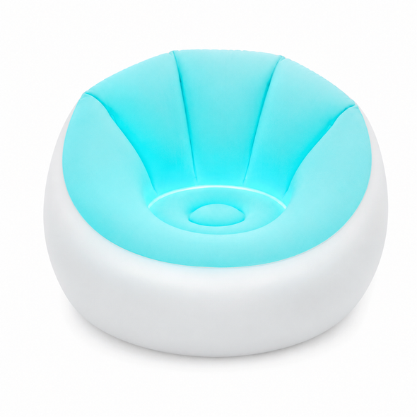 Bestway Inflatable LED Lounge Chair Cyan Light | 75086/1