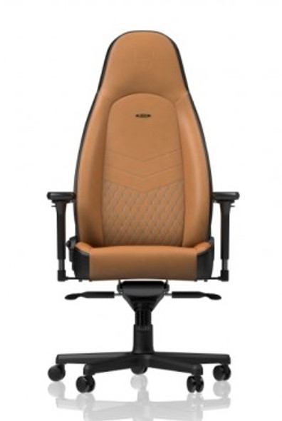 Noblechairs Real Leather Gaming Chair, Cognac/Black | NBL-ICN-RL-CBK