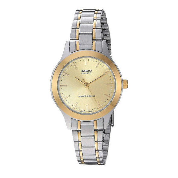 Casio Women 3-Hand Watch - 2-Tone Gold / Silver | LTP-1128G-9ARDF