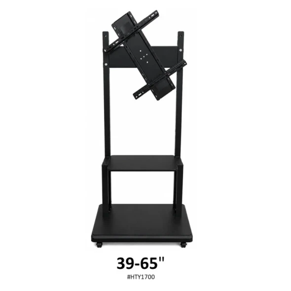 Heavy Duty Mobile TV Cart with 360° Rotation for 39″ to 65″ Screens | HT-Y1700