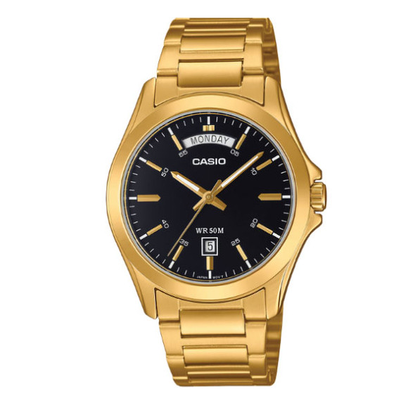 Casio Men 3-Hand Watch - Gold Plated | MTP-1370G-1AVDF