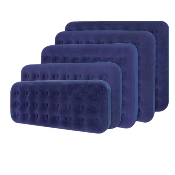 Flocked Double Inflatable Airbed 191x137x22cm | 20256