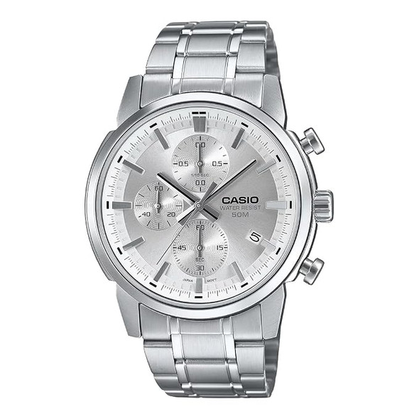 Casio Men 3-Hand Chronograph Watch - Silver | MTP-E510D-7AVDF