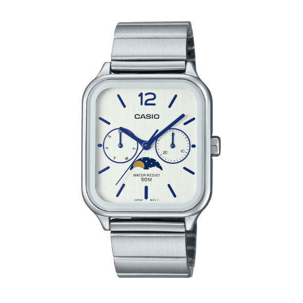 Casio Men 3-Hand Multi-Dial Watch - White / Silver | MTP-M305D-7AVDF