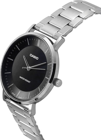 Casio Men 3-Hand Watch - Black / Silver | MTP-VT04D-1EDF