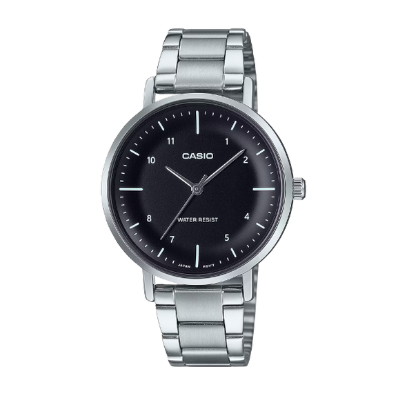 Casio Women 3-Hand Watch - Black / Silver | LTP-VT03D-1BDF