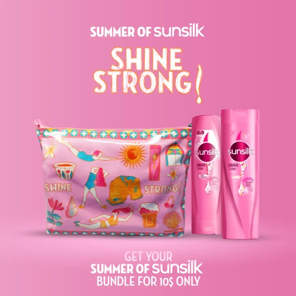 Summer of Sunsilk Strength & Shine Bundle with Pouch | 281493