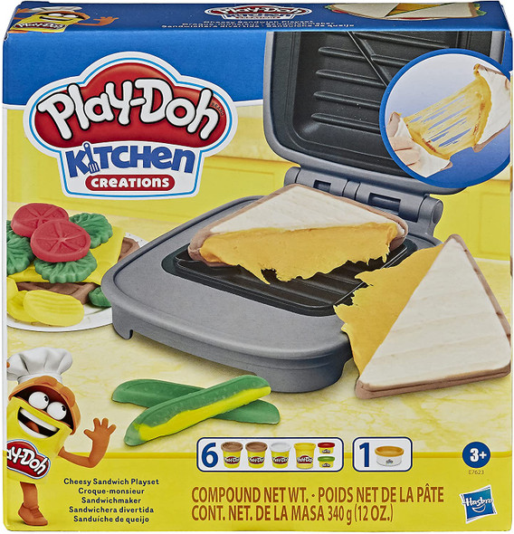 Play-Doh Kitchen Creations Cheesy Sandwich Playset | E7623