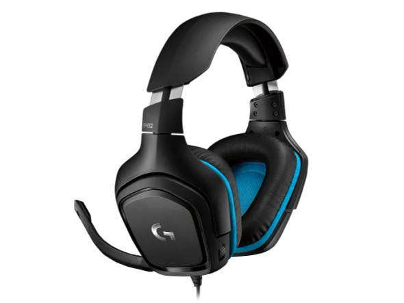 Logitech G432 Wired Gaming Headset, 7.1 Surround Sound, DTS Headphone - Black/Blue | 981-000769