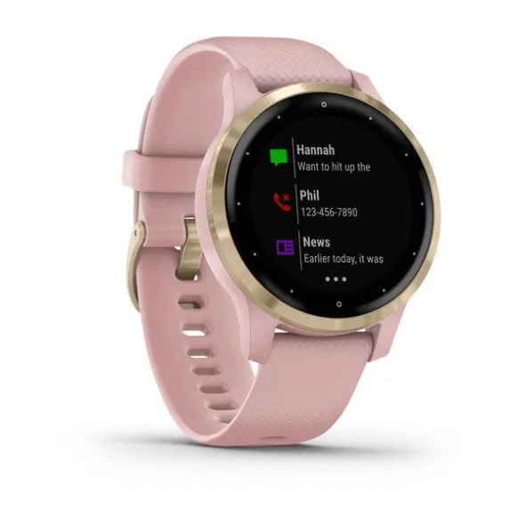 Garmin Vivoactive 4S GPS Smartwatch - Light Pink | 010-02172-31