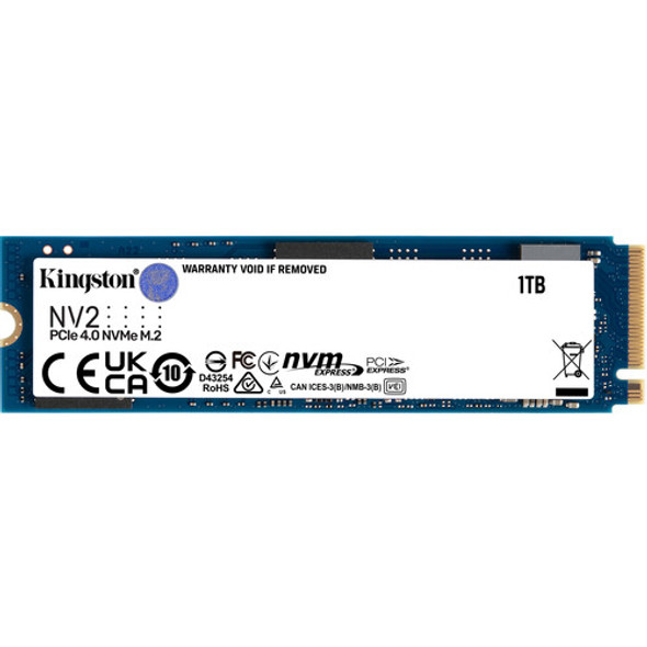 Kingston 1TB NV2 M.2 2280 PCIe 4.0 x4 NVMe SSD | SNV2S/1000G