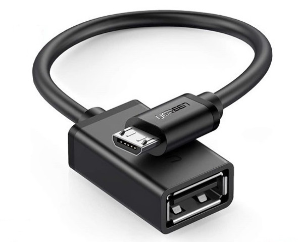 UGreen OTG Cable Adapter From Micro USB Male to USB Female | US133 | 10396