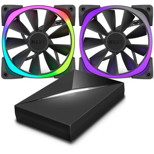 NZXT Case Fan Aer RGB & HUE+ Fan Controller | RF-AR120-C1