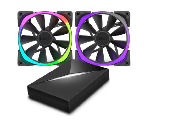 NZXT Case Fan Aer RGB & HUE+ Fan Controller | RF-AR140-C1