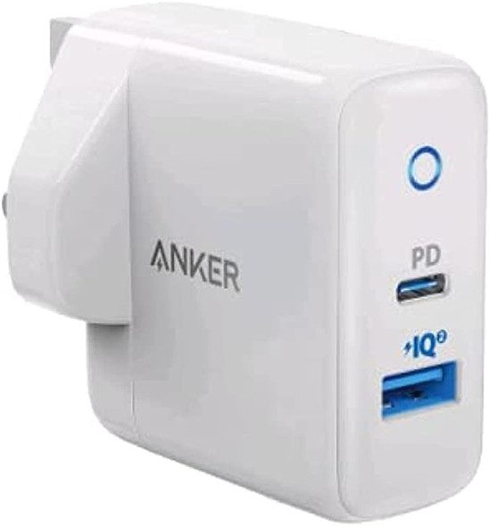 Anker PowerPort PD+ 2 20W 2-Port (USB-C / 15W USB- A), White | AN.A2636K21.WT