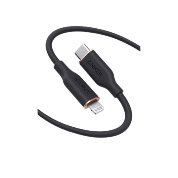 Anker PowerLine III Flow USB-C to Lightning Connector 6ft Cable, Black | AN.A8663H11.BK